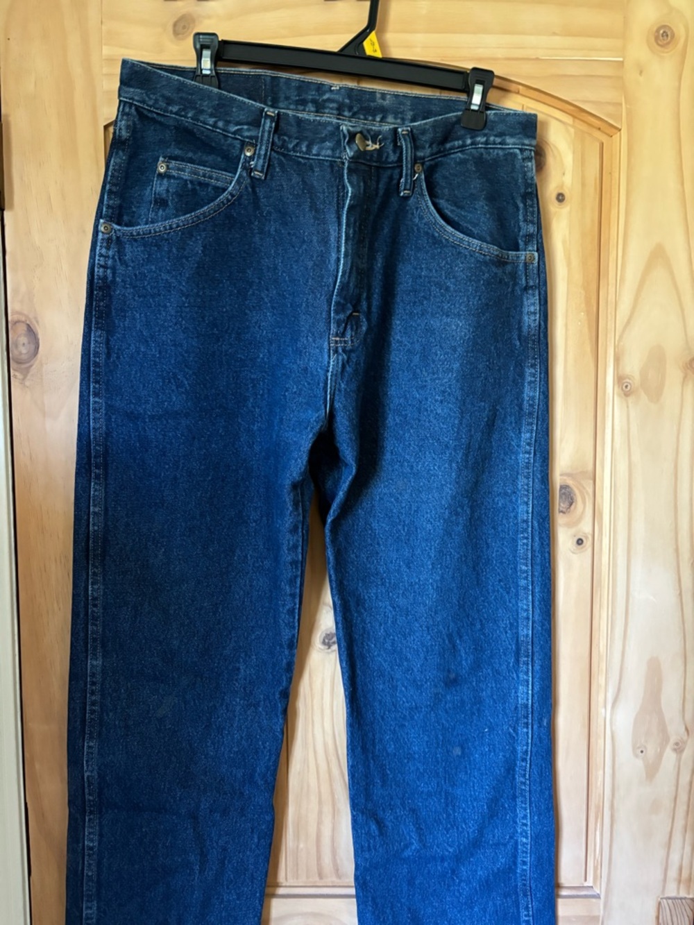 Wrangler Jeans with Dark Blue Denim and White Tag